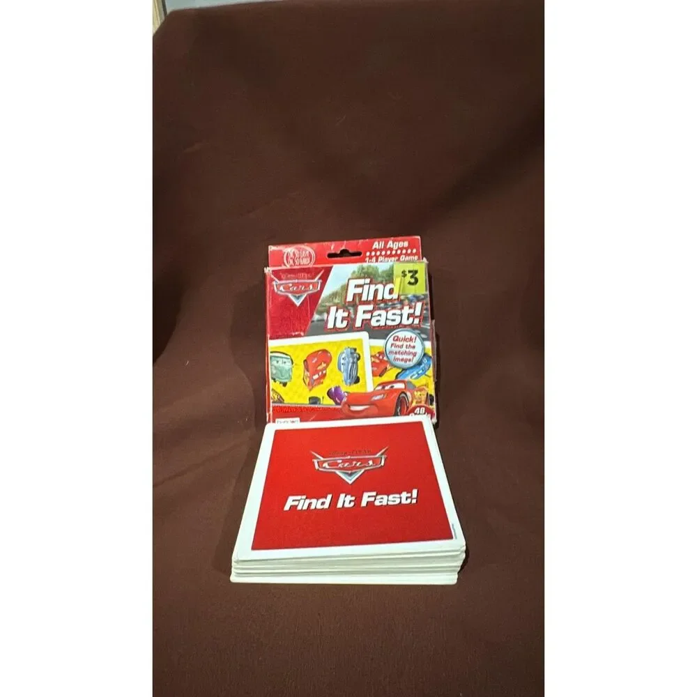 Disney Pixar cars Find It Quick Card Game